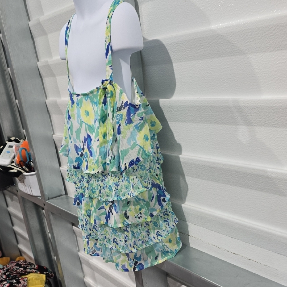 Justice Floral‎ Ruffle Tank Top - Picture 4 of 11